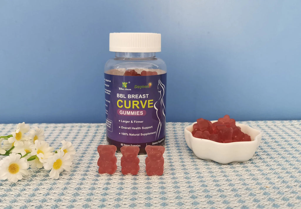 BBL Breast Curve Gummies | Dietary Supplement for Breast Enhancement, Energy, and Hormonal Balance