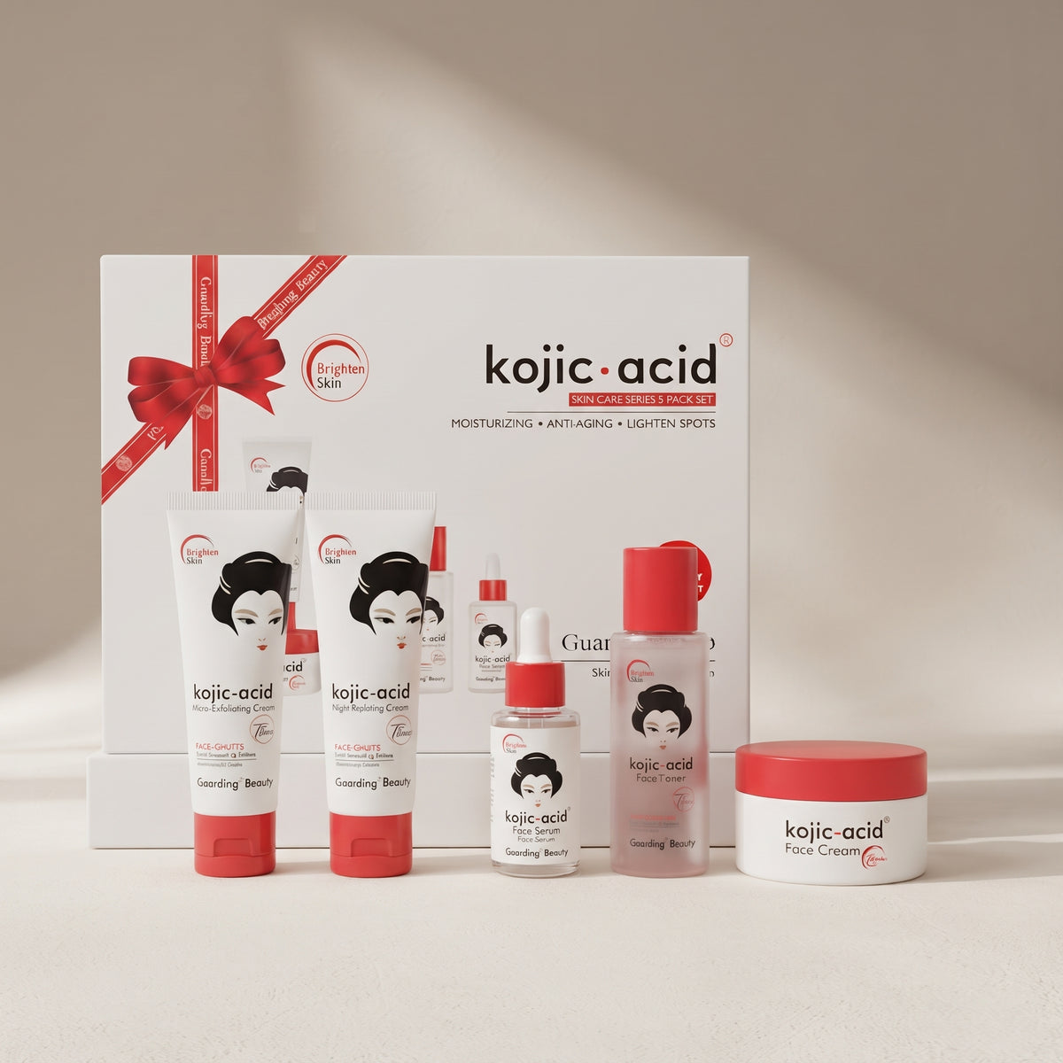 Kojic Acid Brightening 5-Piece Skincare Set