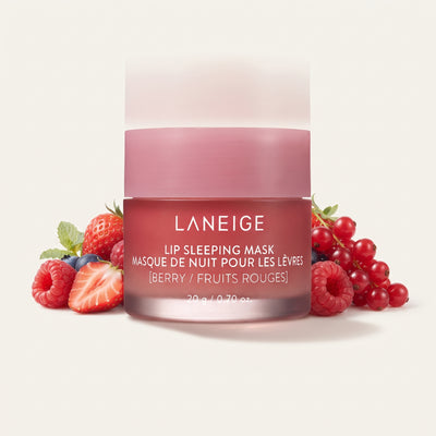 LANEIGE Lip Sleeping Mask: Nourish & Hydrate with Vitamin C, Antioxidants – Berry