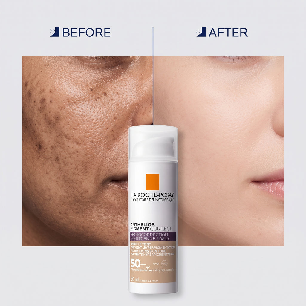 La Roche-Posay Anthelios Pigment Correct SPF 50+ Light 50ml – Tinted Sunscreen for Dark Spots