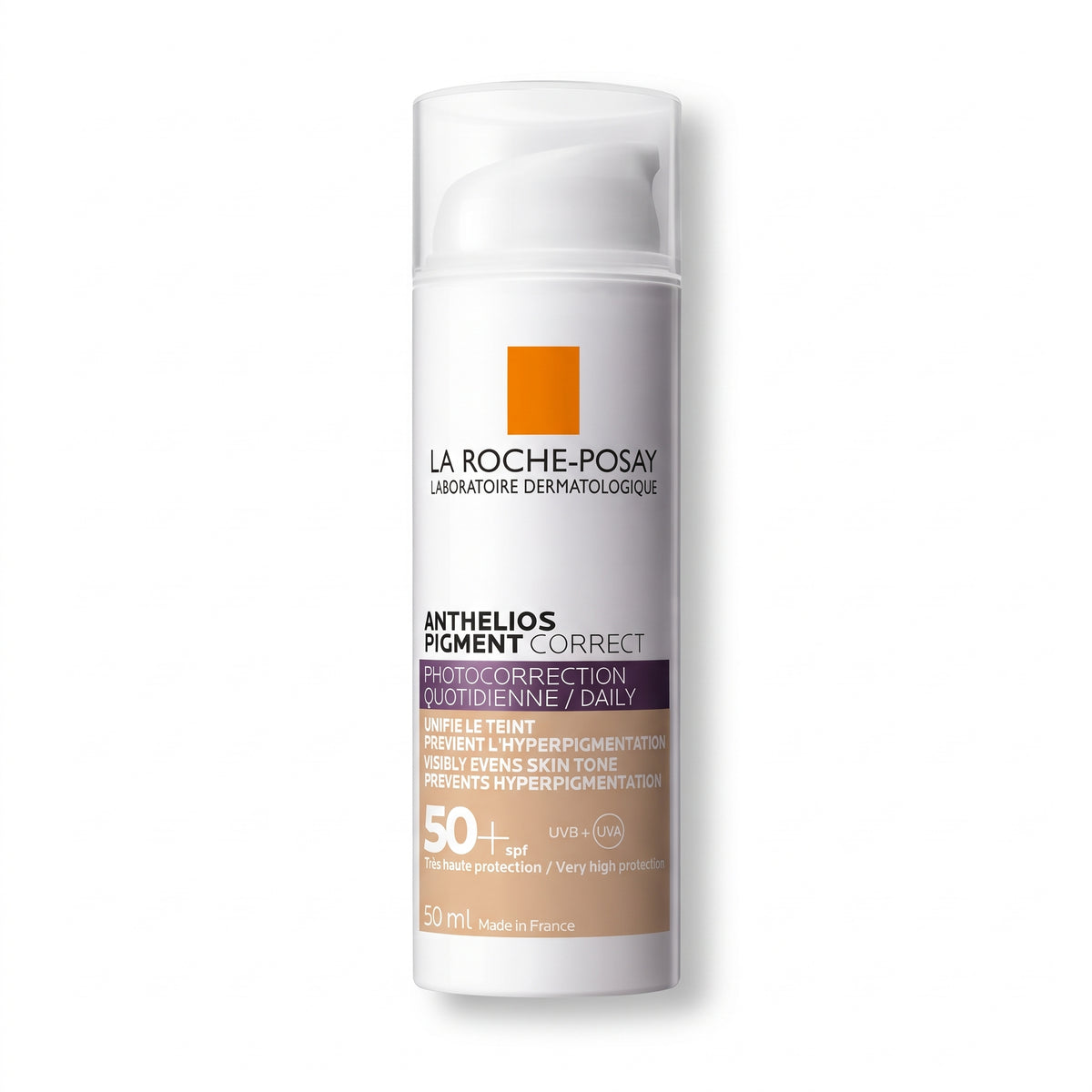 La Roche-Posay Anthelios Pigment Correct SPF 50+ Light 50ml – Tinted Sunscreen for Dark Spots