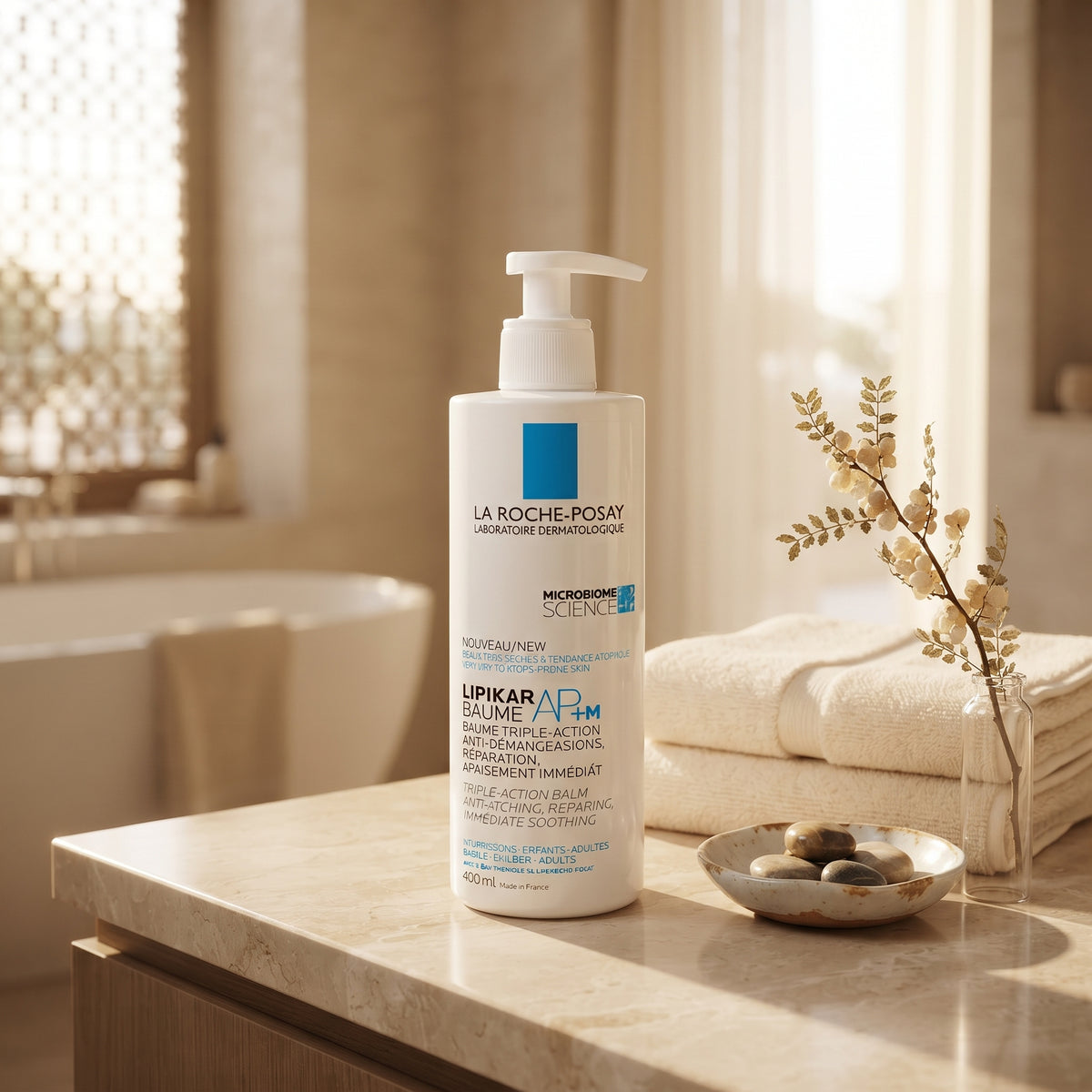 La Roche-Posay Lipikar Baume AP+M – 48h Body Balm for Dry, Itchy, Eczema-Prone Skin