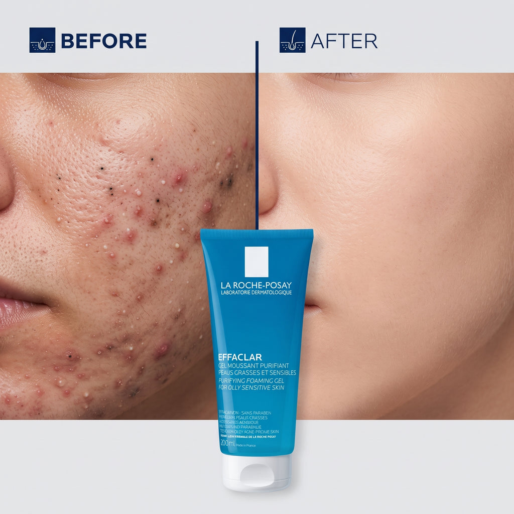 La Roche-Posay Toleriane Foaming Cleanser 125ml – Soap-Free Face Wash for Sensitive Skin