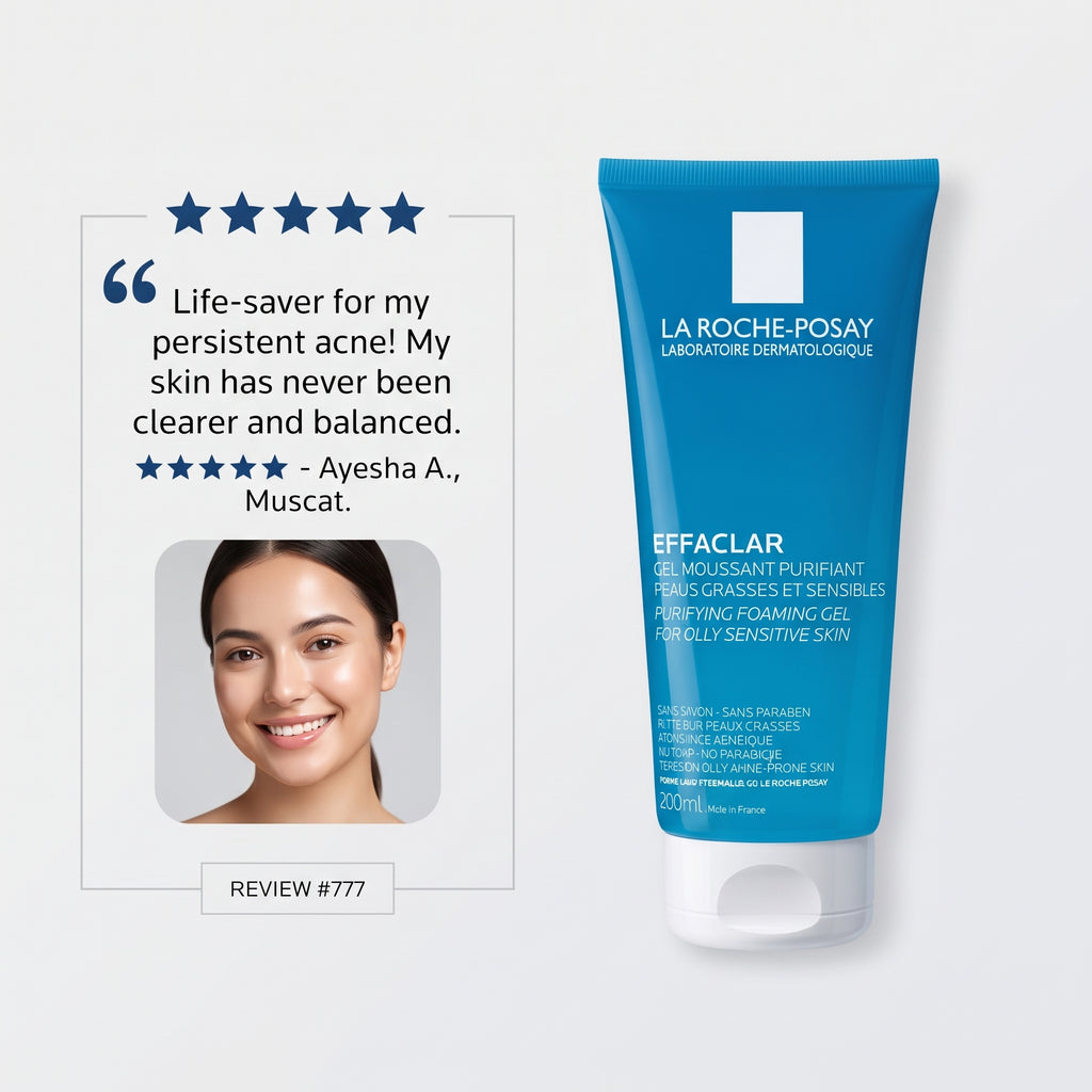 La Roche-Posay Toleriane Foaming Cleanser 125ml – Soap-Free Face Wash for Sensitive Skin
