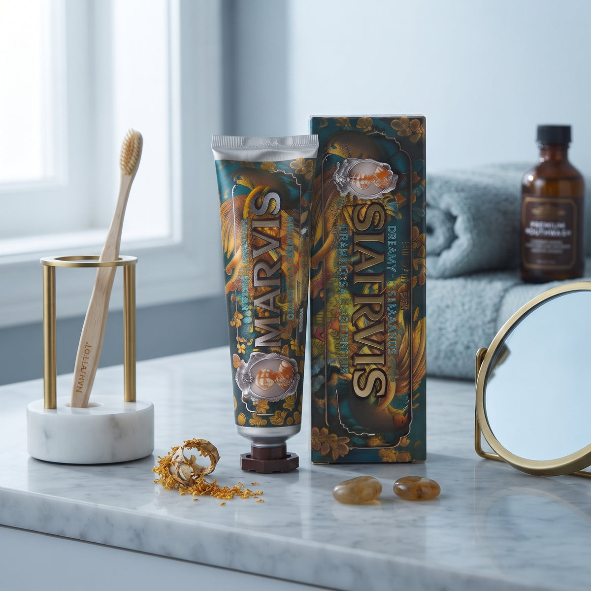 Marvis Dreamy Osmanthus Toothpaste – Premium Italian Floral Mint Toothpaste