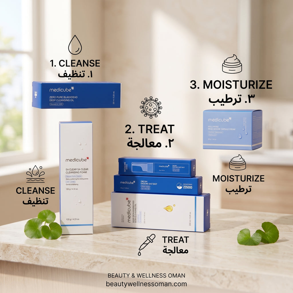 Medicube Zero Pore & Advanced Exosome Shot Set, Korean pore-refining skincare set (view 3)