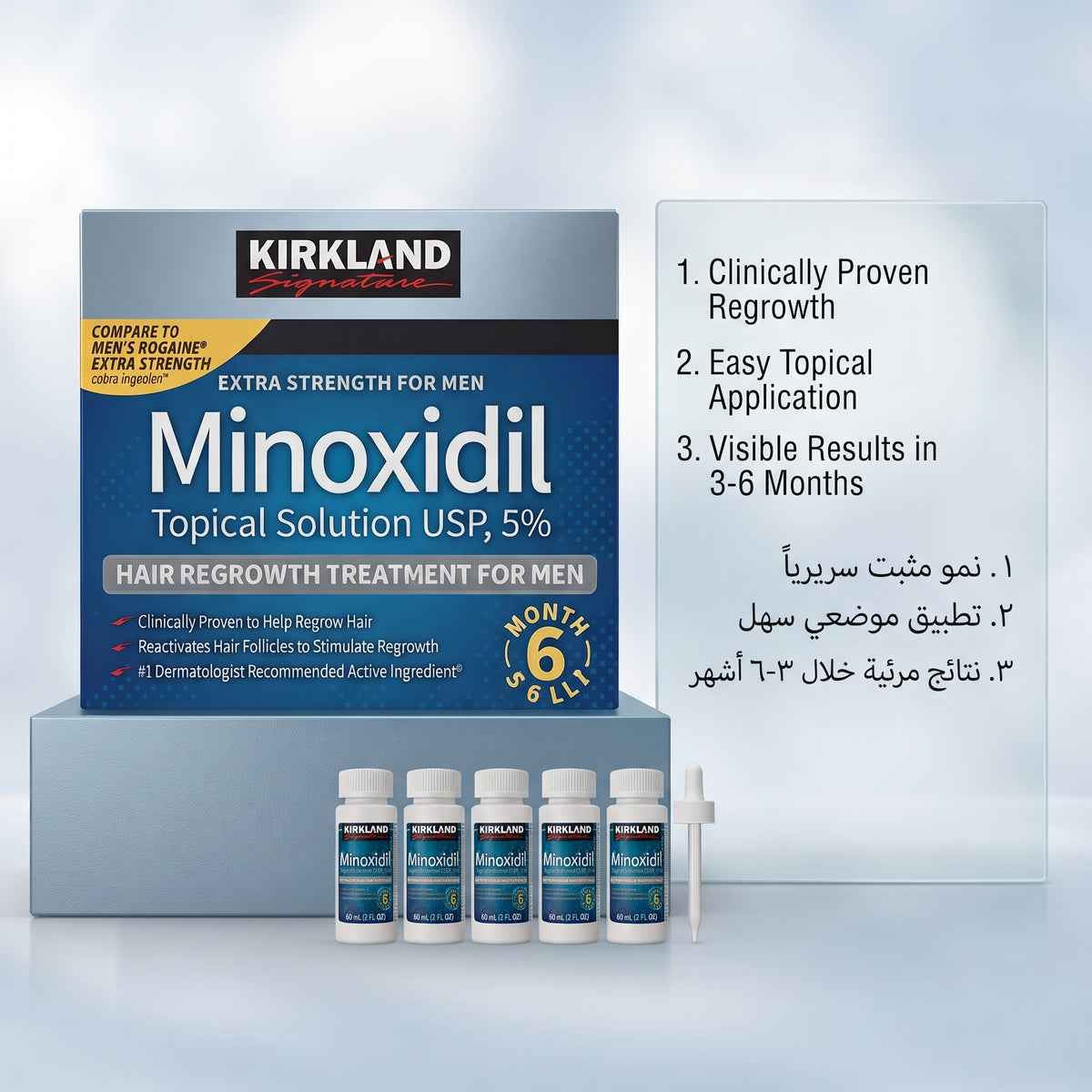 Kirkland Signature Minoxidil 5% Topical Solution (Men)