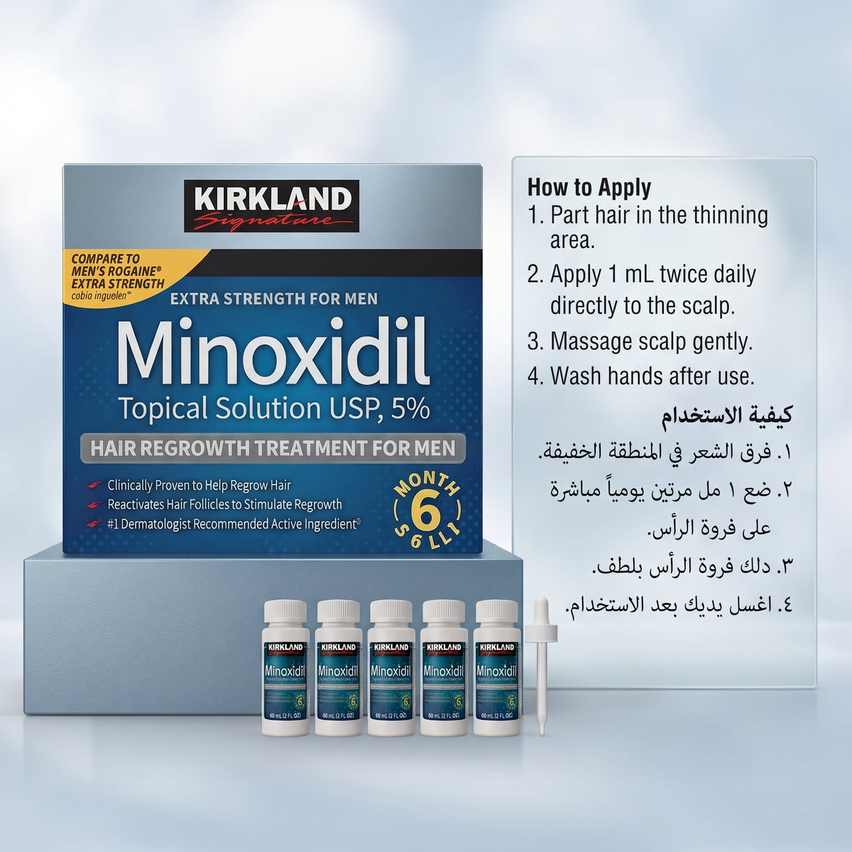 Kirkland Signature Minoxidil 5% Topical Solution (Men)