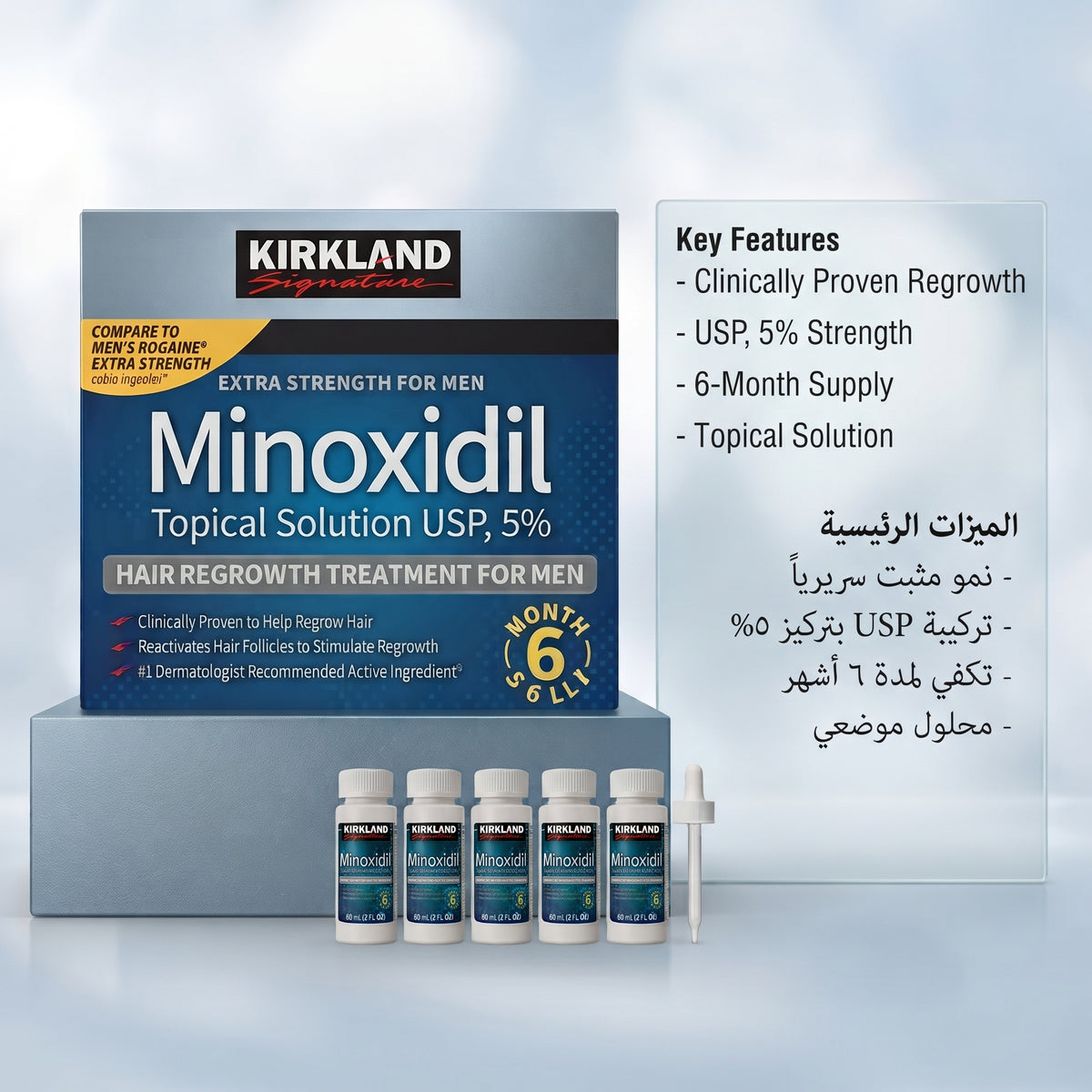 Kirkland Signature Minoxidil 5% Topical Solution (Men)