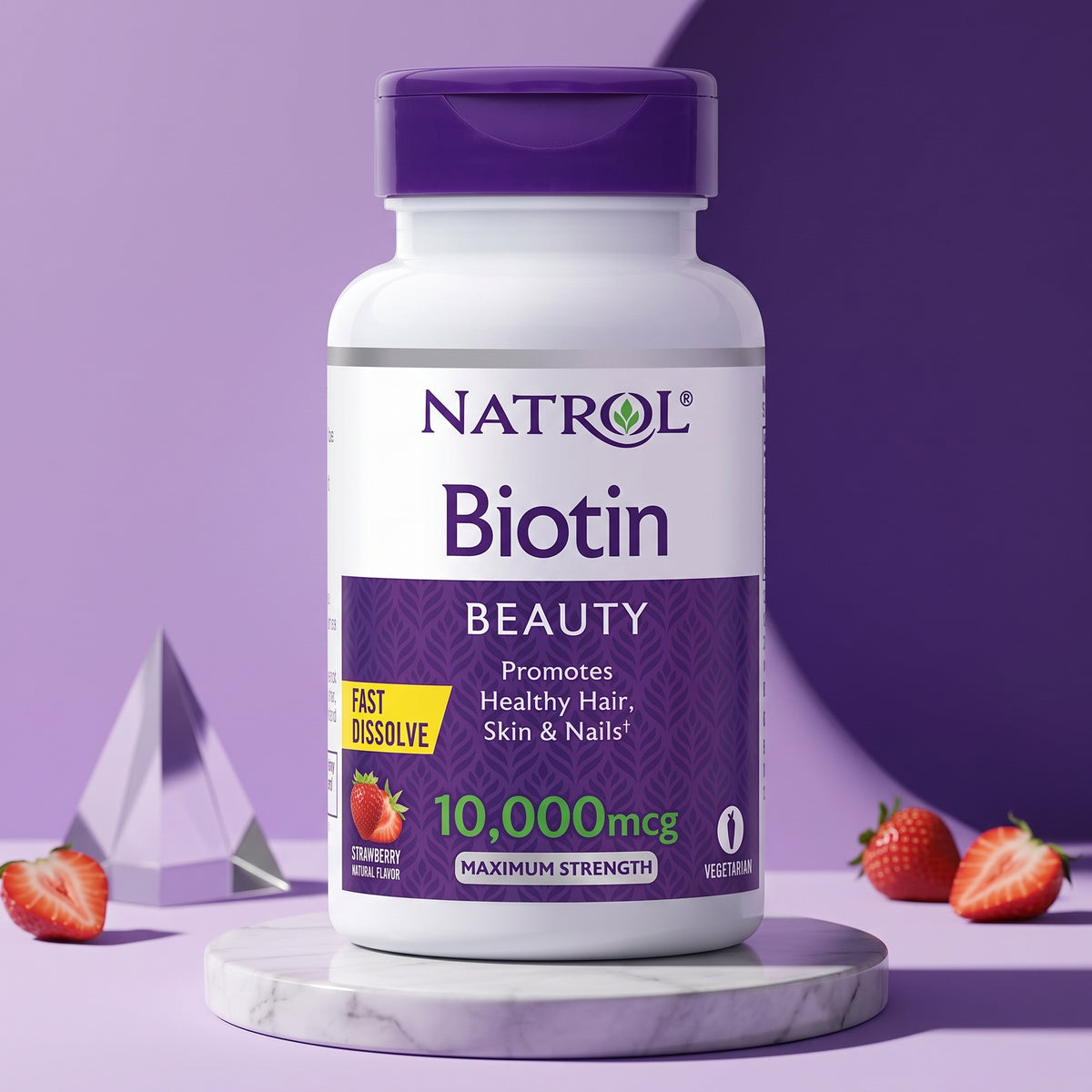 Natrol Biotin 10000mcg Fast Dissolve 60 Tablets