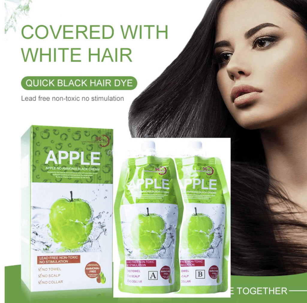 Apple Ammonia-Free Hair Color Cream Black 2-Pack – authentic haircare in Oman