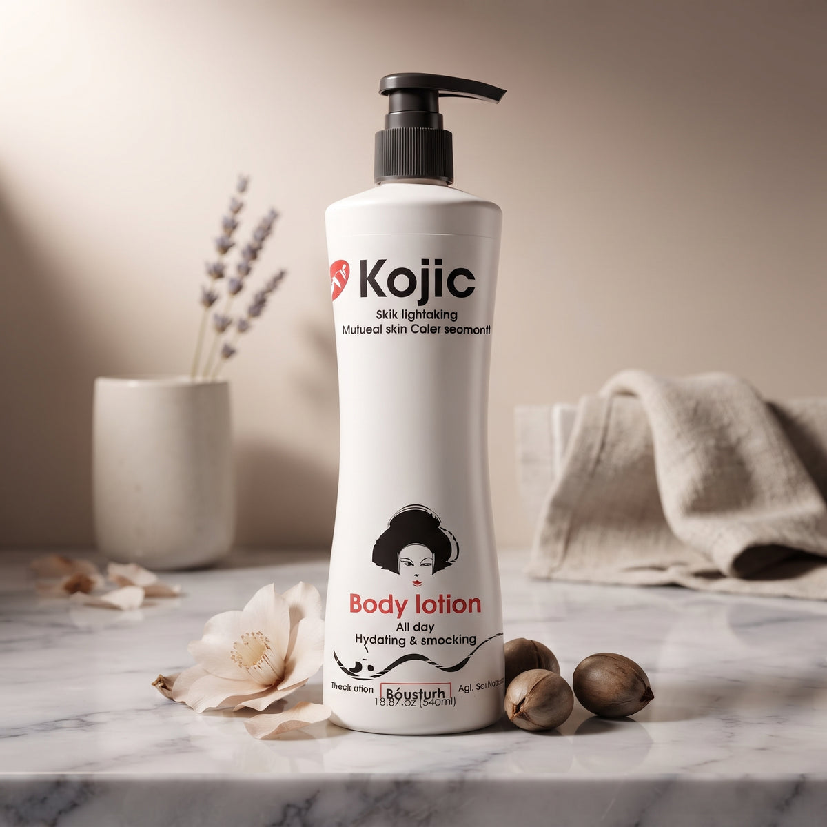 Roushun Kojic Acid Whitening Body Lotion 500ml – image 5