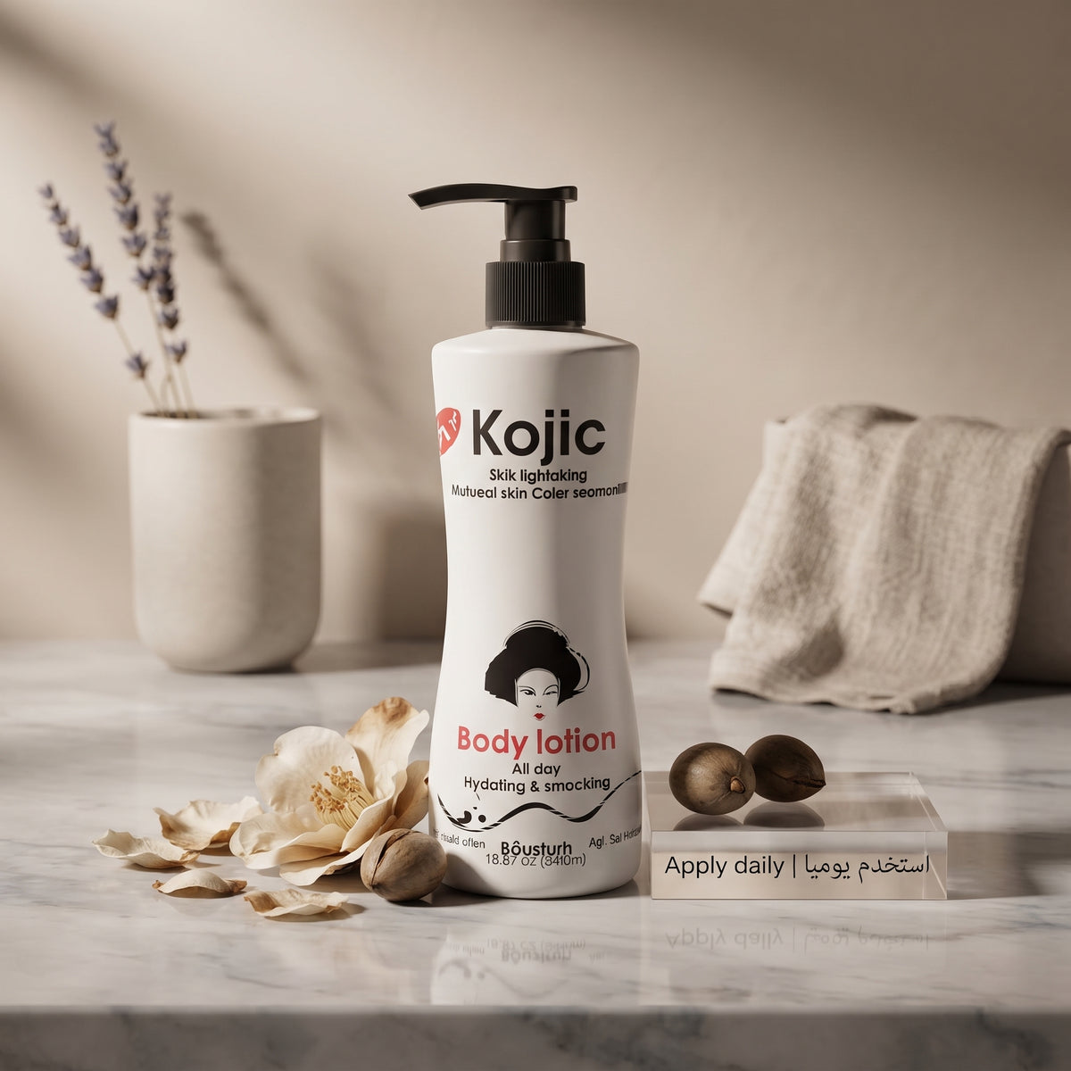 Roushun Kojic Acid Whitening Body Lotion 500ml – image 4