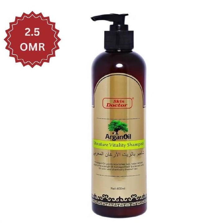 Skin Doctor Argan Oil Moisture Vitality Shampoo – authentic haircare in Oman