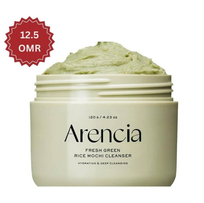 Arencia Fresh Green Rice Mochi Cleanser – authentic Korean skincare in Oman