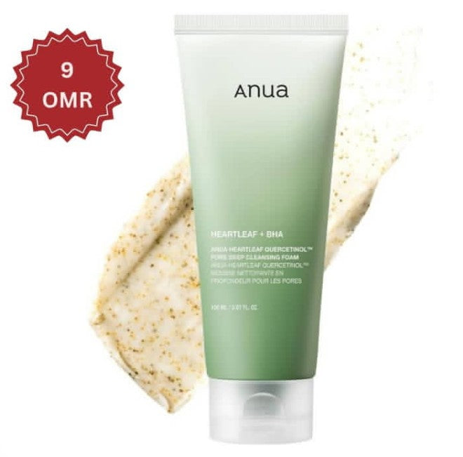 Anua Heartleaf Quercetinol Pore Deep Cleansing Foam – authentic Korean skincare in Oman