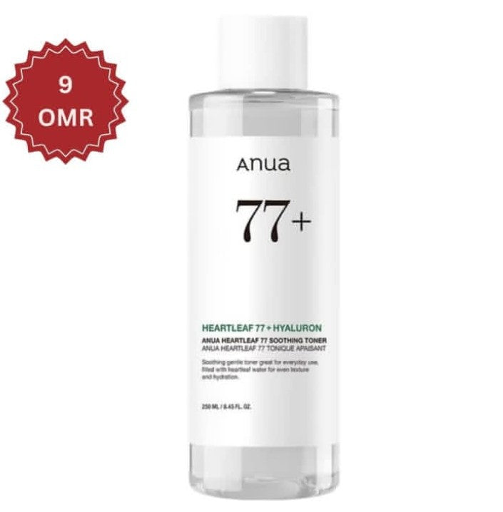 Anua Heartleaf 77+ Soothing Toner – authentic Korean skincare in Oman