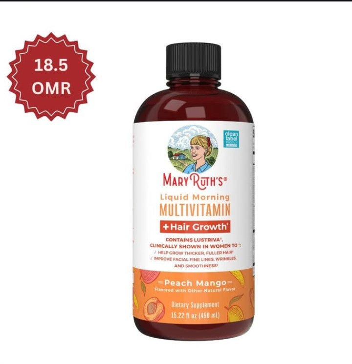 MaryRuth's Liquid Morning Multivitamin + Hair Growth – authentic wellness supplement in Oman
