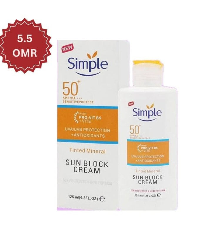 Simple Sun Block Cream SPF 50+ – authentic sunscreen in Oman