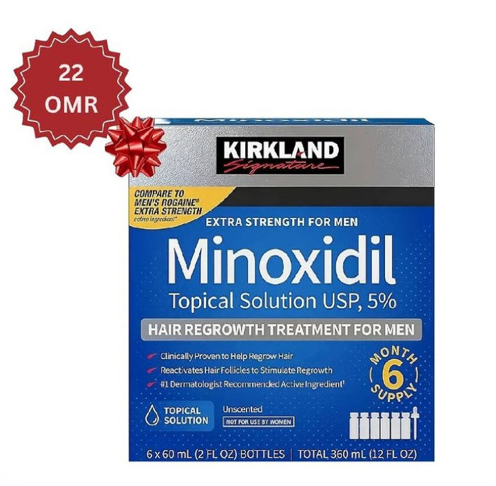 Minoxidil 5% Topical Solution Extra Strength for Men – authentic haircare in Oman
