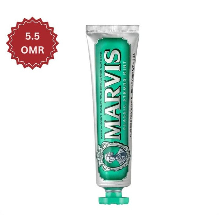 Marvis Classic Strong Mint Toothpaste – authentic oral care in Oman