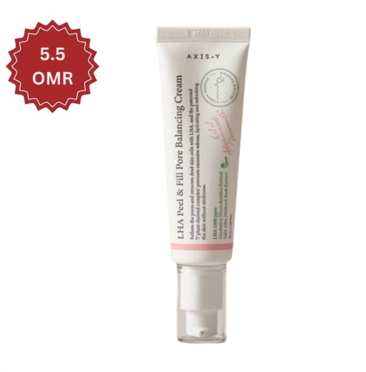 AXIS-Y LHA Peel & Fill Pore Balancing Cream – authentic Korean skincare in Oman