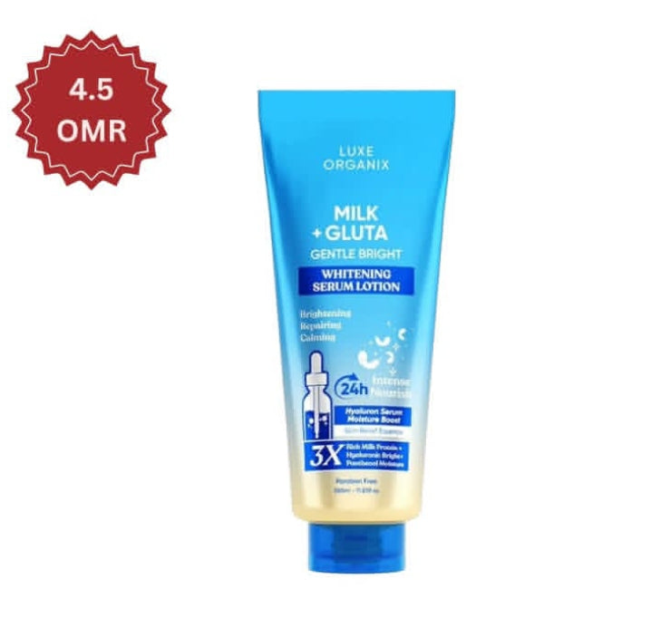 Luxe Organix Milk + Gluta Whitening Serum Lotion – authentic body care in Oman