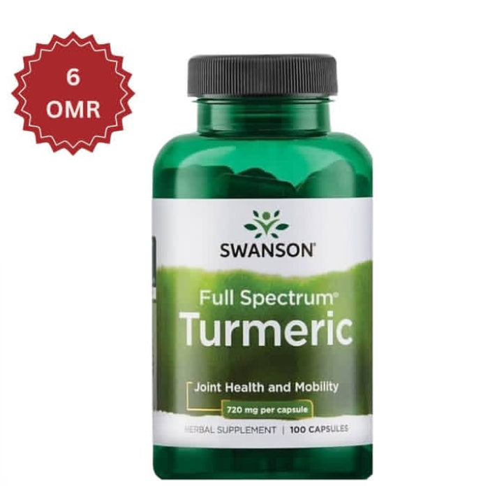 Swanson Full Spectrum Turmeric – authentic wellness supplement in Oman