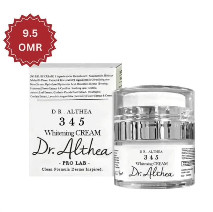Dr. Althea 345 Whitening Cream – authentic Korean skincare in Oman