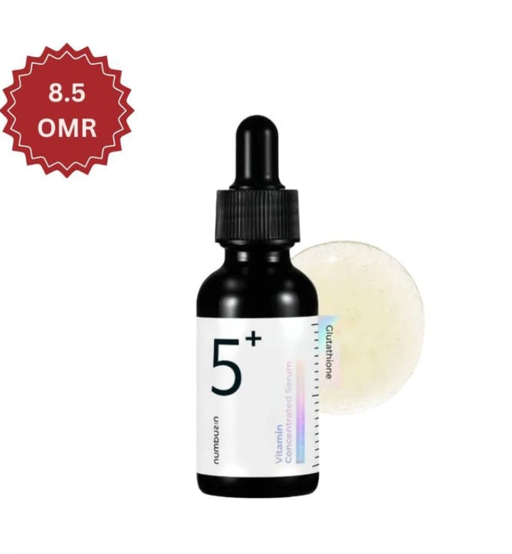 Numbuzin No.5 Vitamin Concentrated Glutathione Serum – authentic Korean serum in Oman