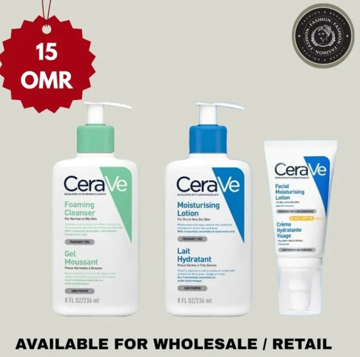 CeraVe Foaming Cleanser & Daily Moisturizing Lotion Bundle – authentic skincare in Oman