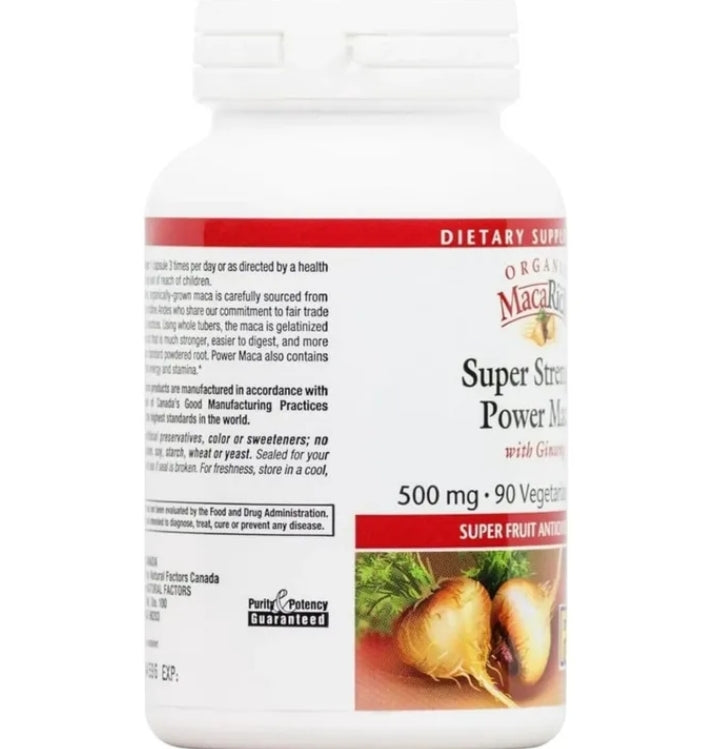 Natural Factors Organic MacaRich Super Strength Maca Concentrate