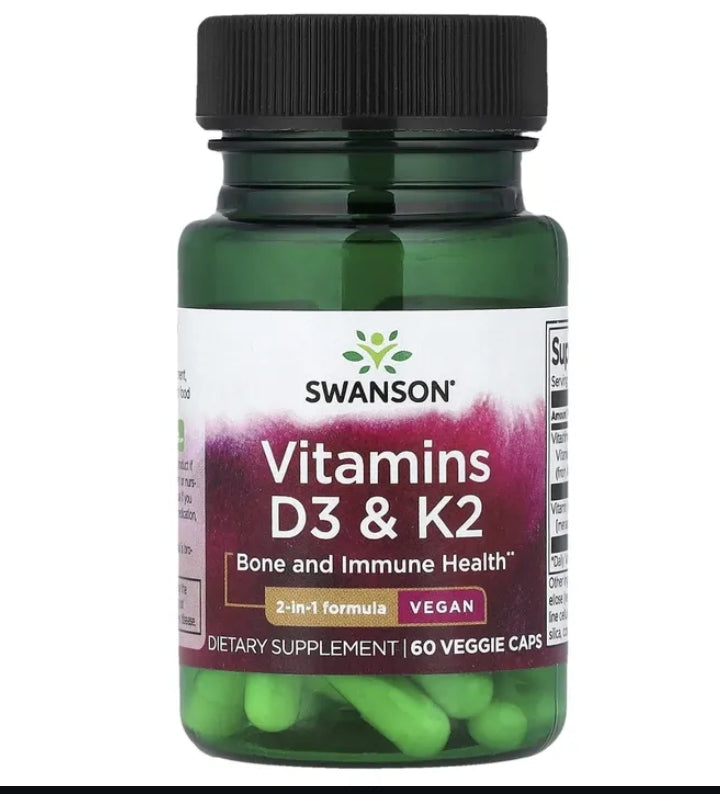 Swanson Vitamins D3 & K2.