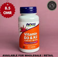 NOW Foods Vitamin D-3 & K-2 – authentic wellness supplement in Oman