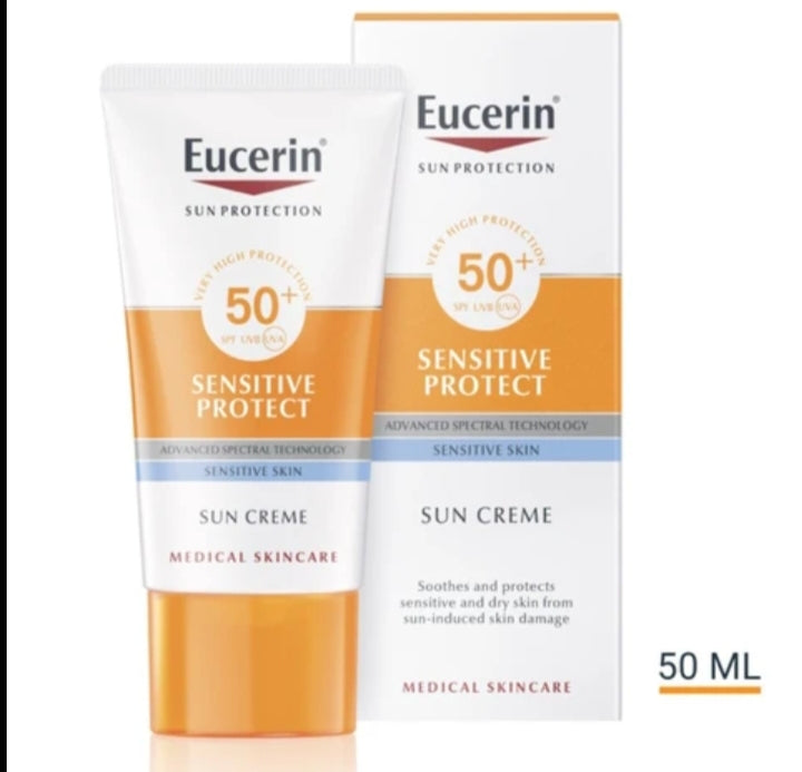 Eucerin Sun Sensitive Protect Cream SPF 50+ – authentic sunscreen in Oman