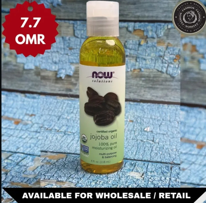 NOW Solutions Organic Jojoba Oil – authentic skincare oil in Oman
