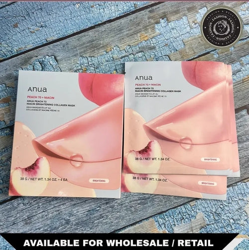 Anua Peach 70 Niacin Brightening Collagen Mask – authentic Korean skincare in Oman