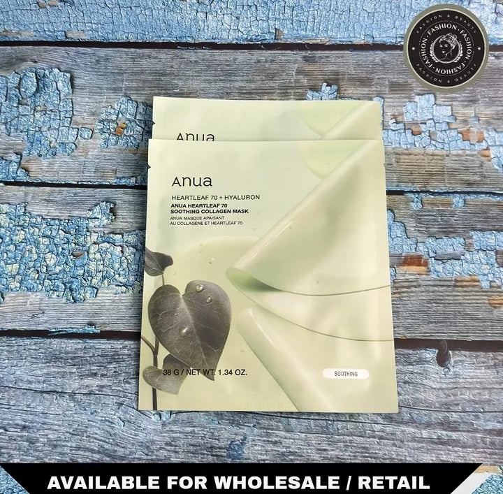 Anua Heartleaf 70 Soothing Collagen Mask – authentic Korean skincare in Oman