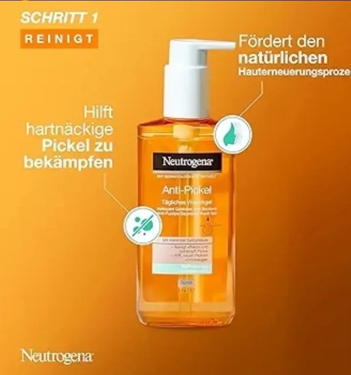 Neutrogena Anti-Blemish Salicylic Acid Facial Wash Gel