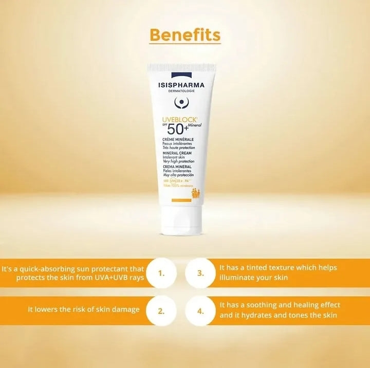 Isispharma Uveblock SPF 50+ Mineral Cream