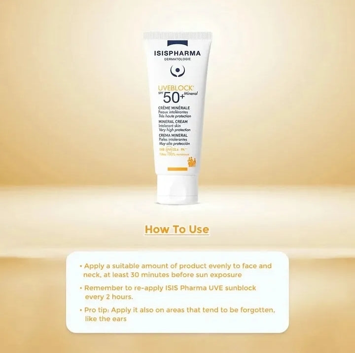 Isispharma Uveblock SPF 50+ Mineral Cream