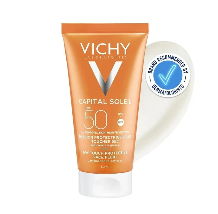 Vichy Capital Soleil Dry Touch SPF 50 face fluid – authentic sunscreen in Oman