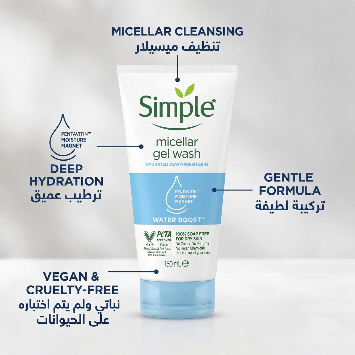 Simple Micellar Gel Wash – Water Boost