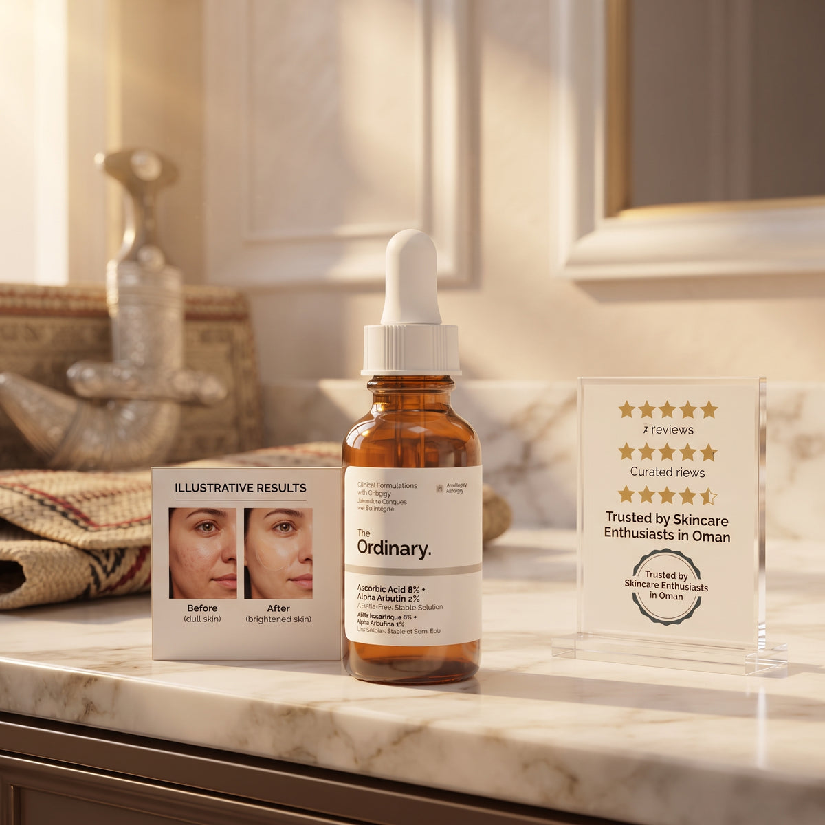 The Ordinary Ascorbic Acid 8% + Alpha Arbutin 2% 30ml – Vitamin C Brightening Serum