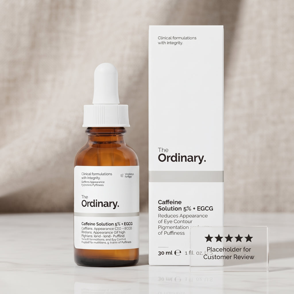 The Ordinary Caffeine 5% + EGCG bottle, back label