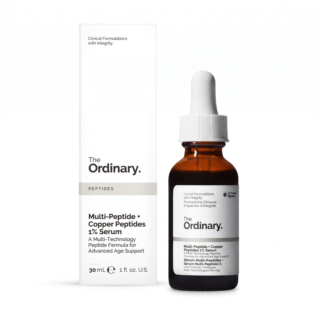 The Ordinary Multi-Peptide + Copper Peptides 1% Serum 30ml bottle, front