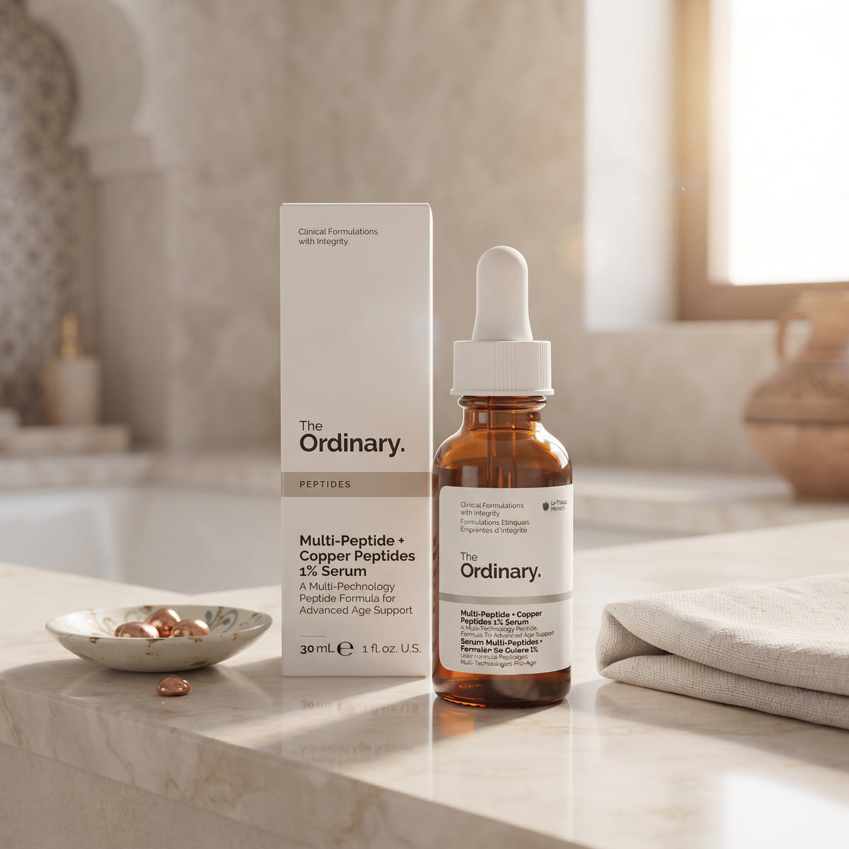 The Ordinary Copper Peptides 1% blue serum texture