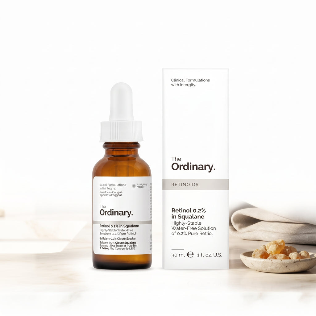 The Ordinary Retinol 0.5% in Squalane 30ml – Mid-Strength Retinol for Lines, Marks & Texture
