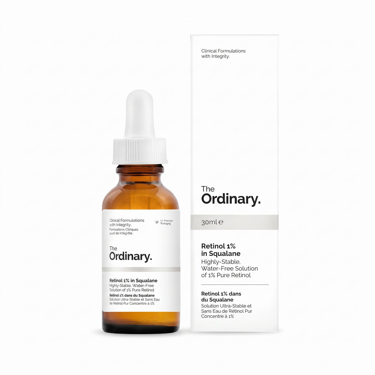 The Ordinary Retinol 1% in Squalane 30ml – High-Strength Retinol for Wrinkles & Stubborn Marks