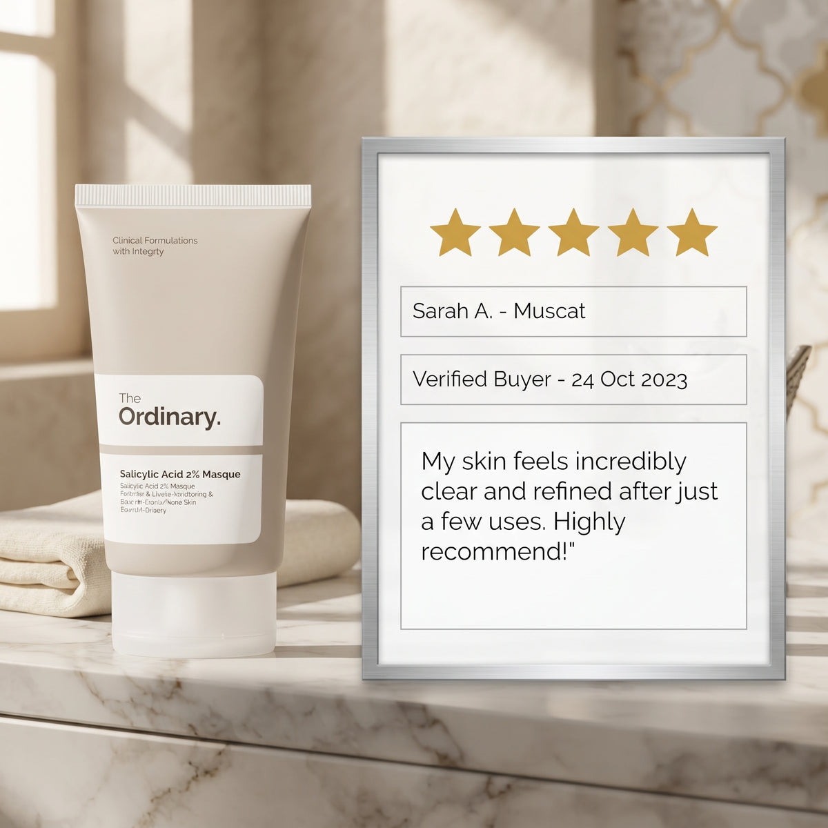 The Ordinary Salicylic Acid 2% Masque, size reference